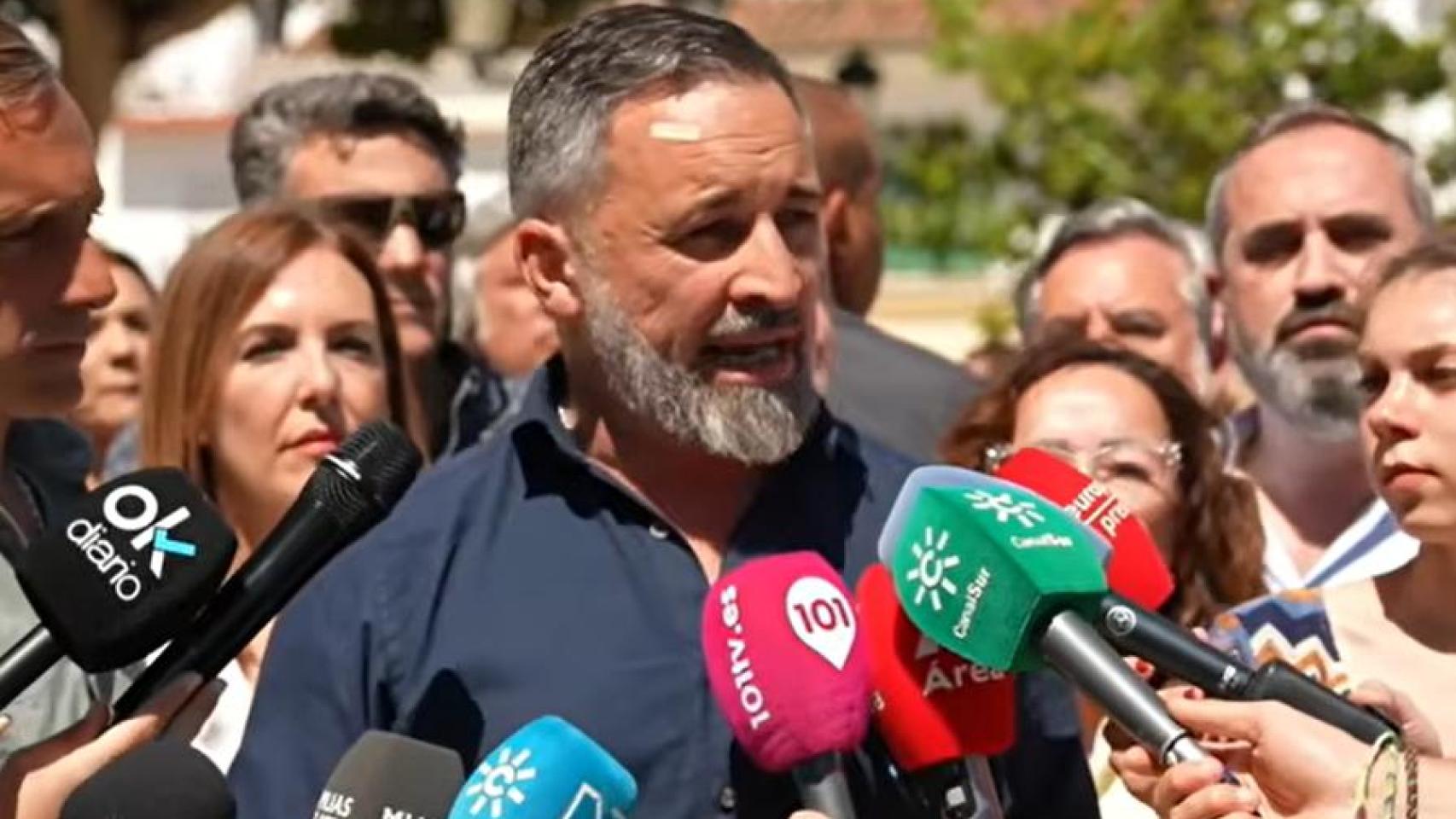 Santiago Abascal, en Mijas.