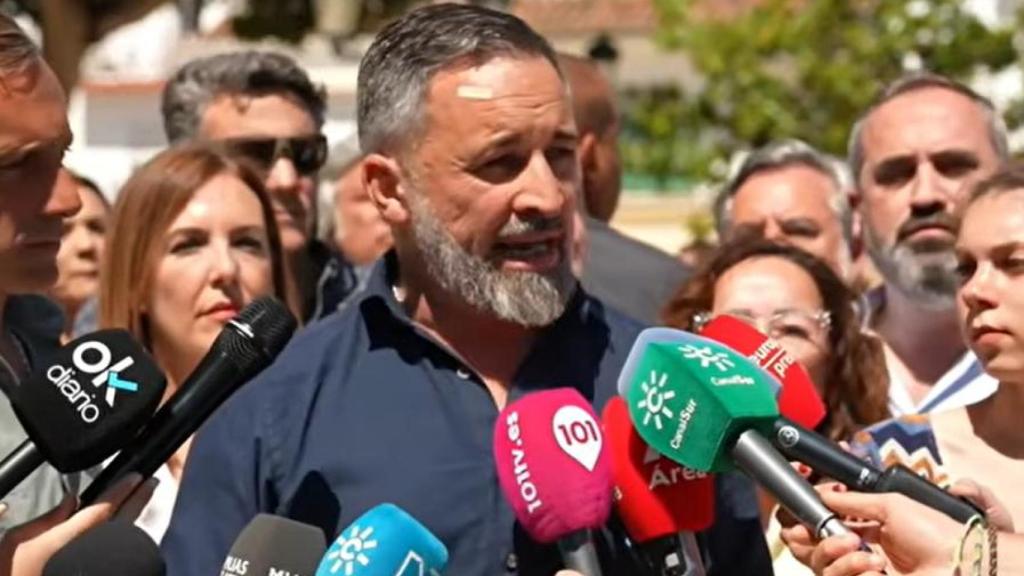 Santiago Abascal, en Mijas.