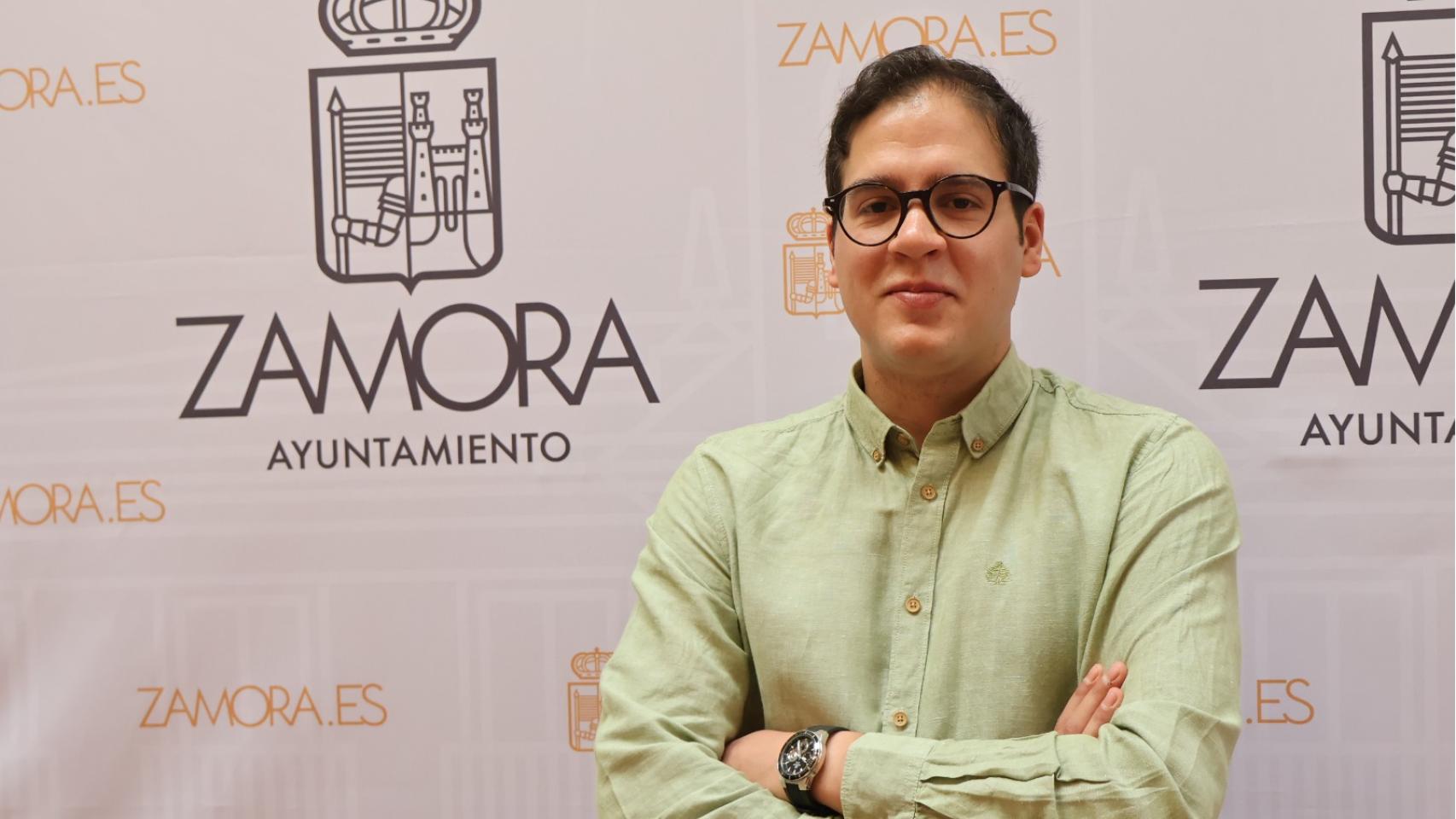 El candidato de Izquierda Unida a la Alcaldía de Zamora, Pablo Novo