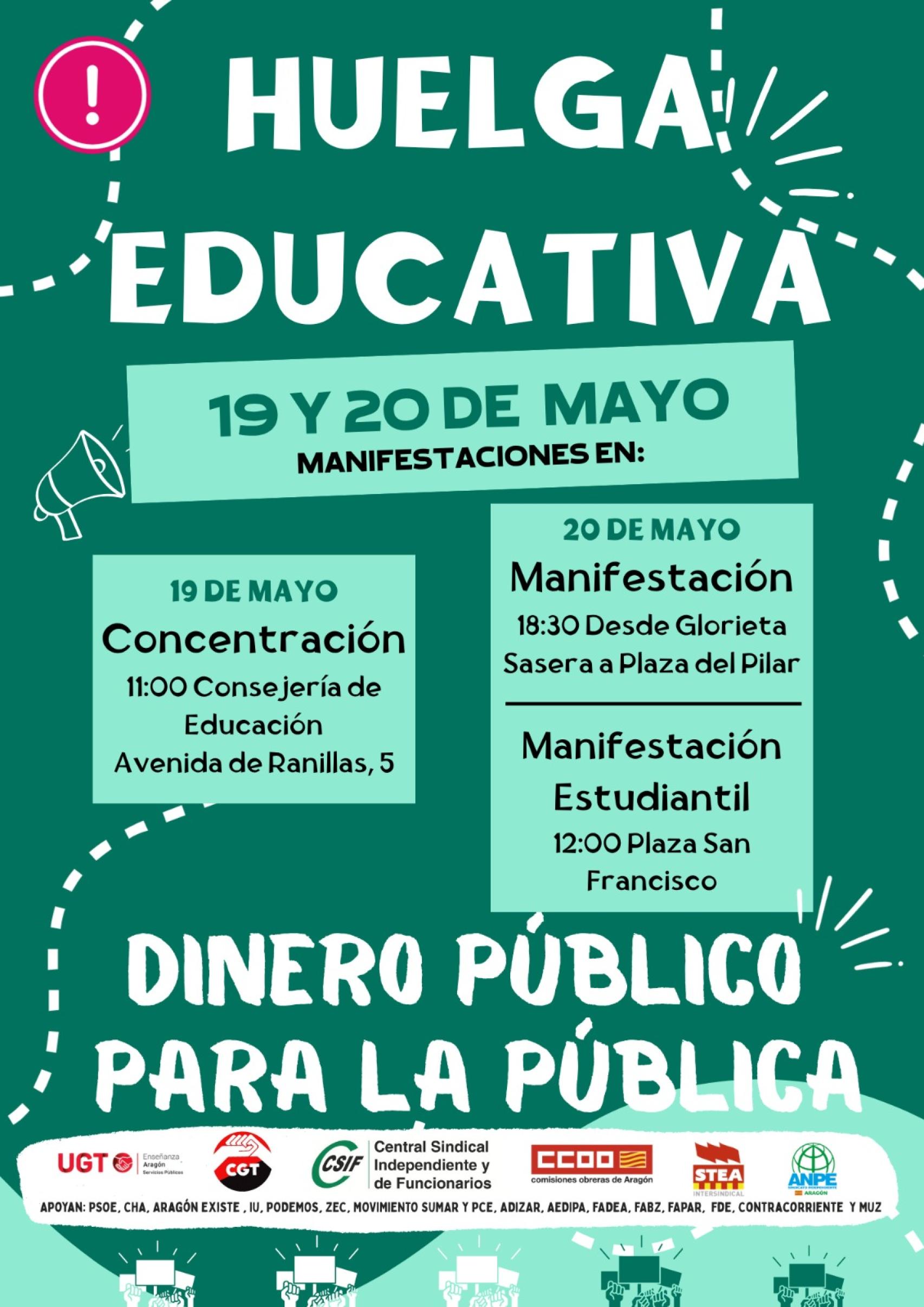 Cartel de la huelga.
