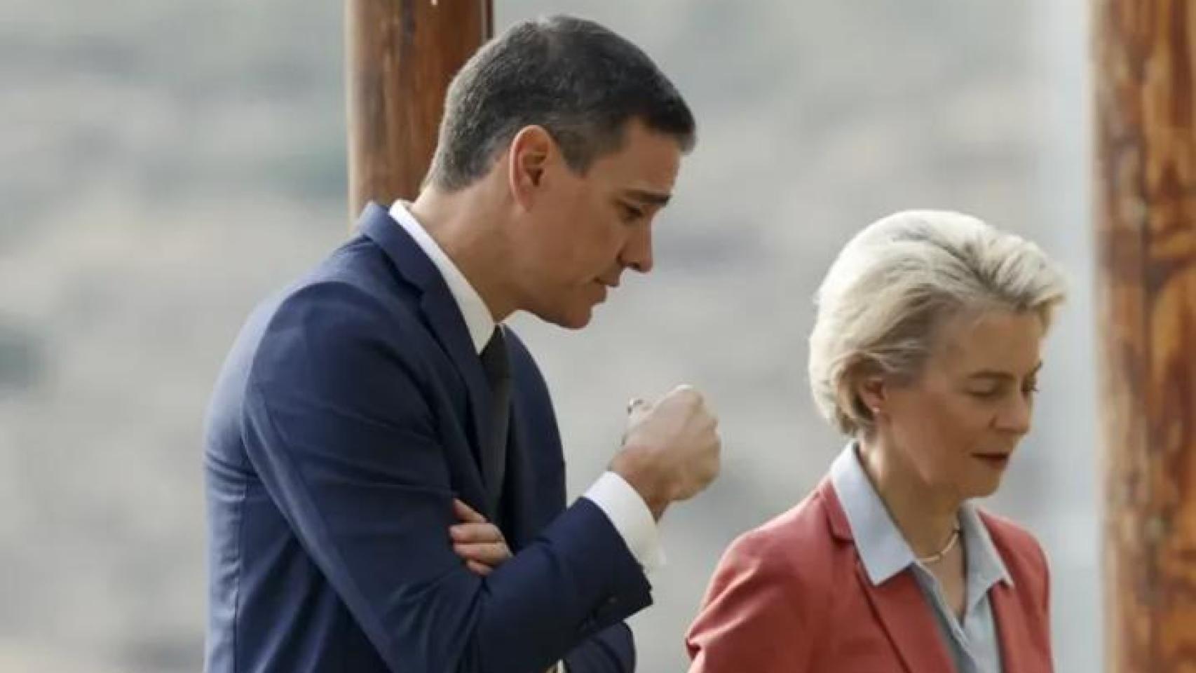 Sánchez y Von der Leyen. 