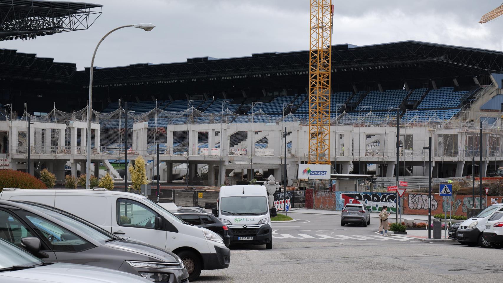 Obras en el estadio de Balaídos