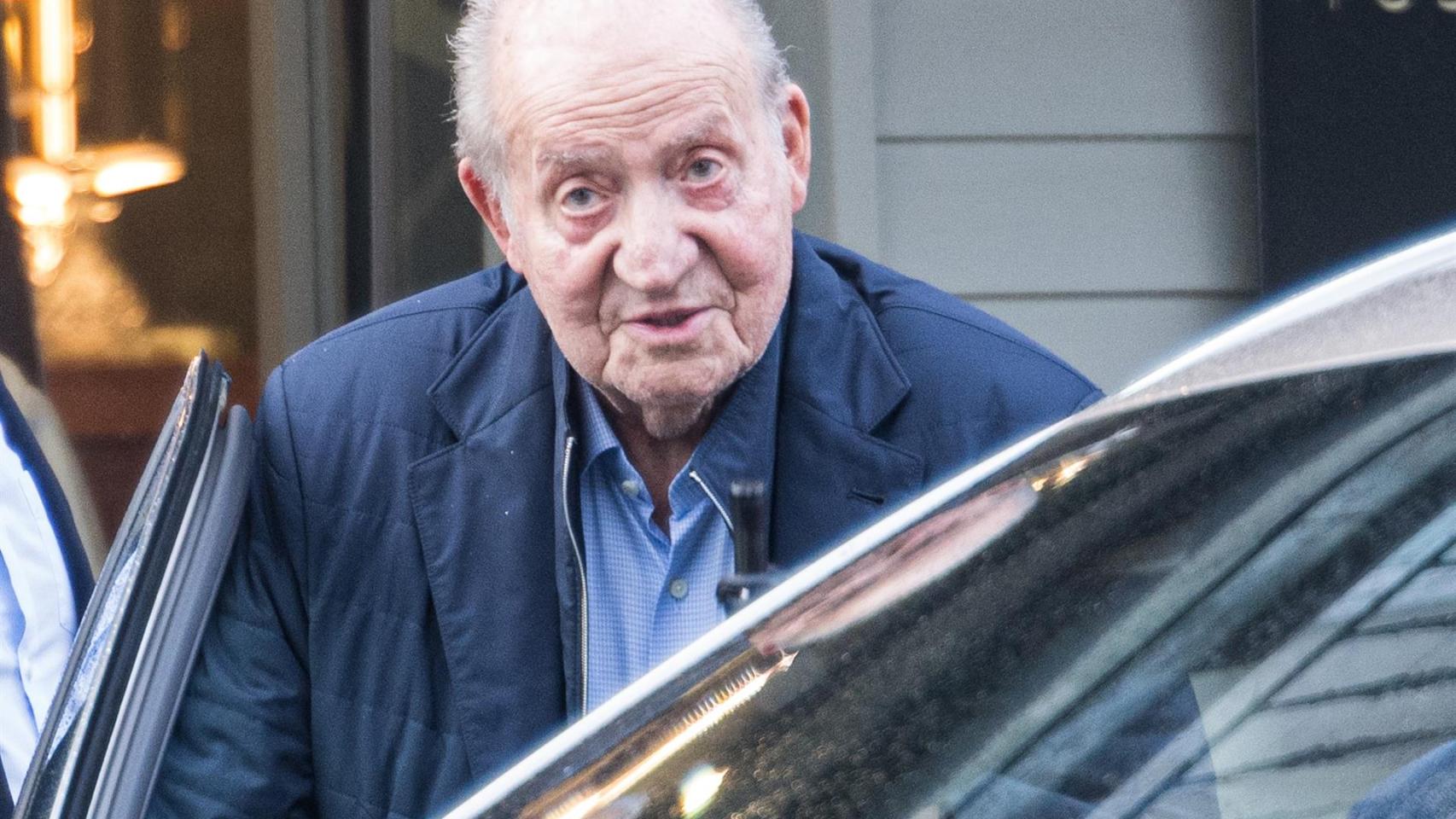 El Rey emérito Juan Carlos I durante una de sus visitas a Sanxenxo