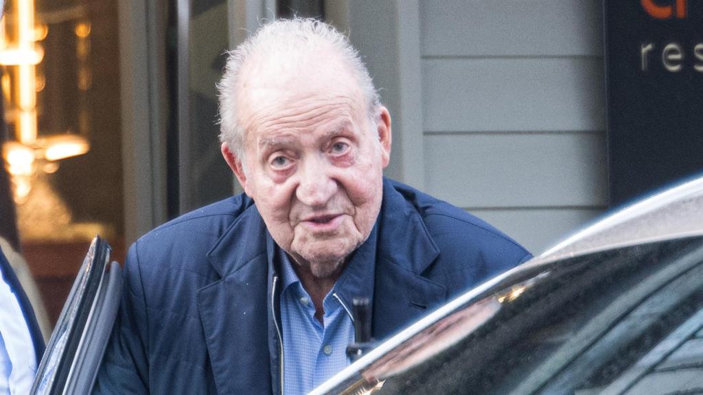 El Rey emérito Juan Carlos I durante una de sus visitas a Sanxenxo