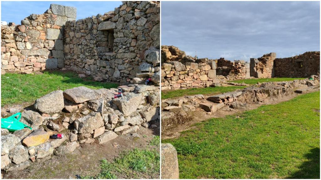 Interior del castillo de Eirís
