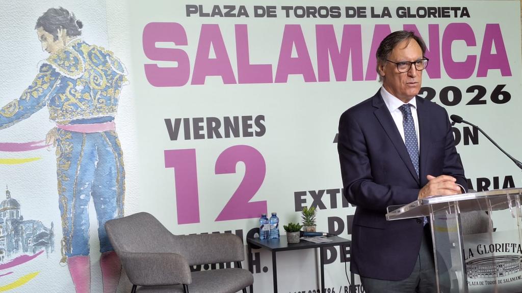 El alcalde de Salamanca durante su intervención.