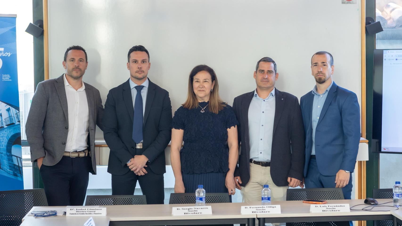 Los cuatro emprendedores que han presentado Bivolare. EE