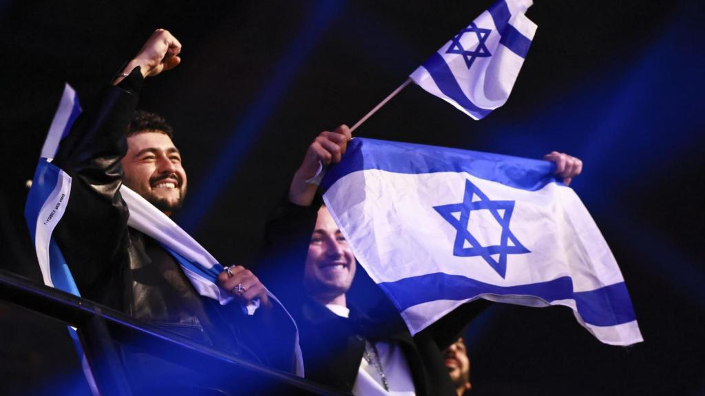 Seguidores del participante israelí en el Festival de Eurovisión de este año.