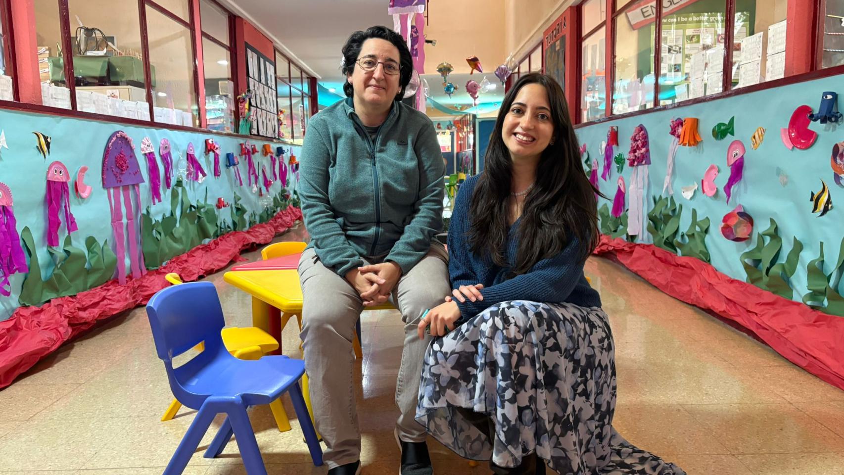 Raquel Izquierdo y Lucía Bonilla, las directoras del colegio Trilema-El Pilar de Madrid. 
