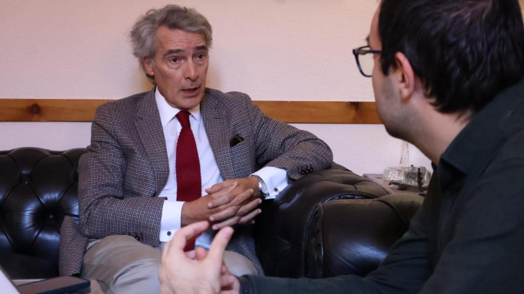Gonzalo Escribano, durante la entrevista con EL ESPAÑOL DE ARAGÓN