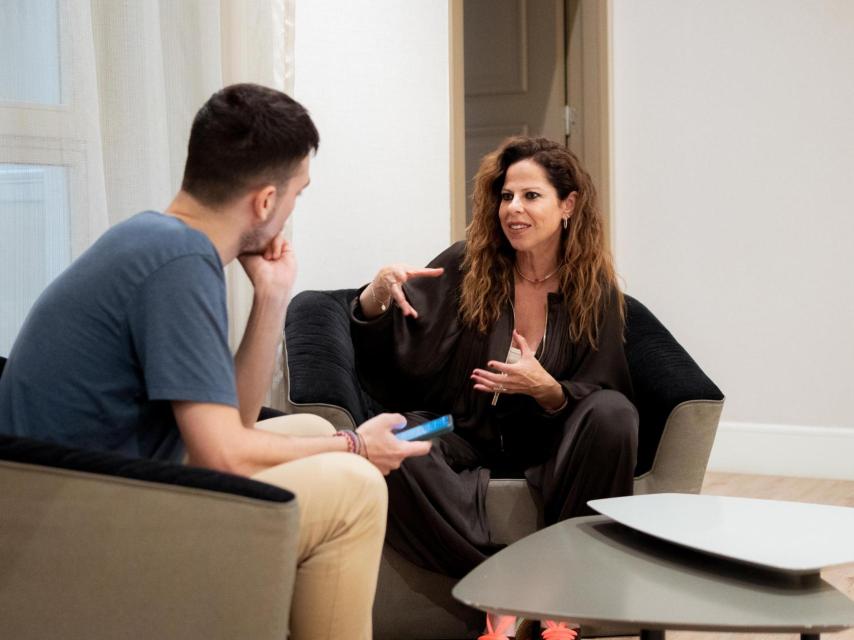 Pastora Soler, durante la entrevista para EL ESPAÑOL.