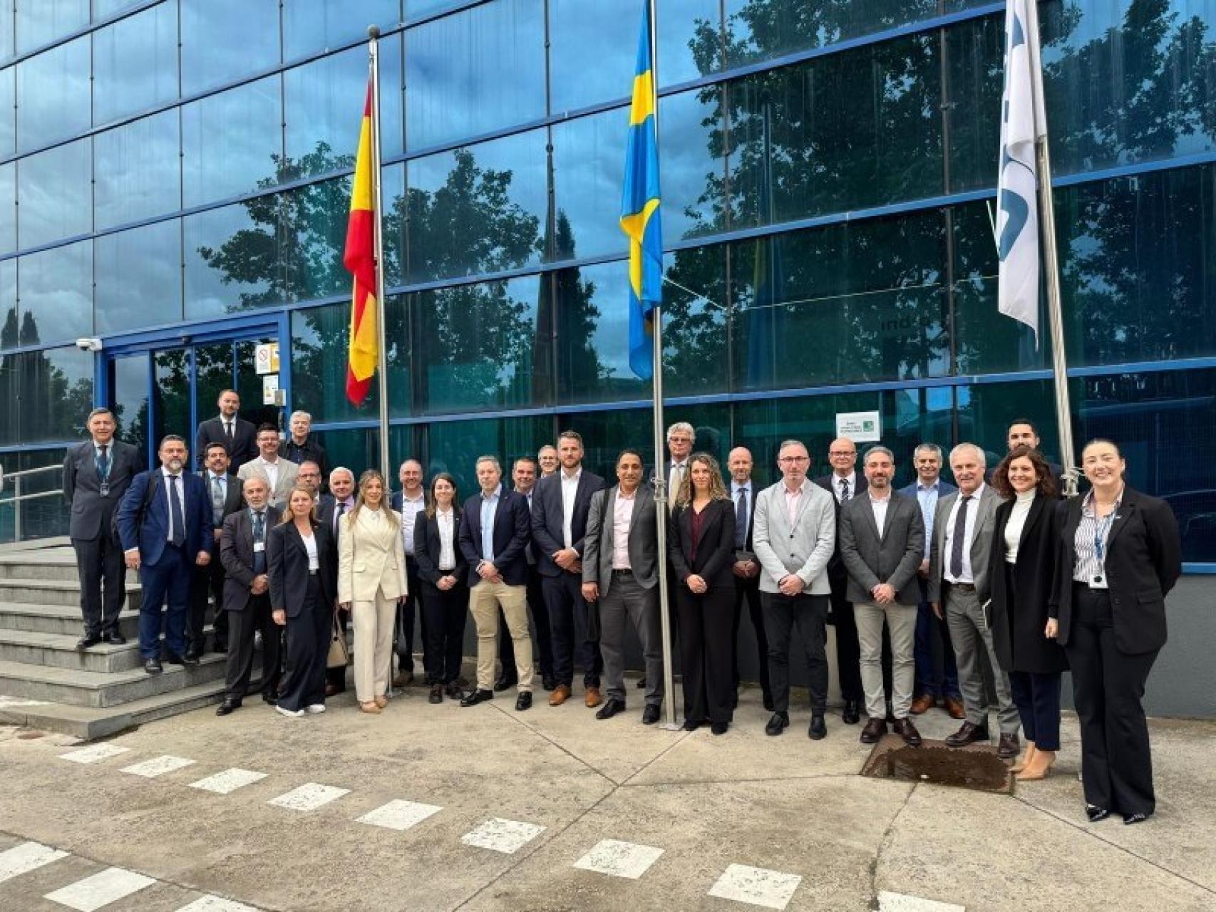 Visita de la delegación de empresas suecas a Indra