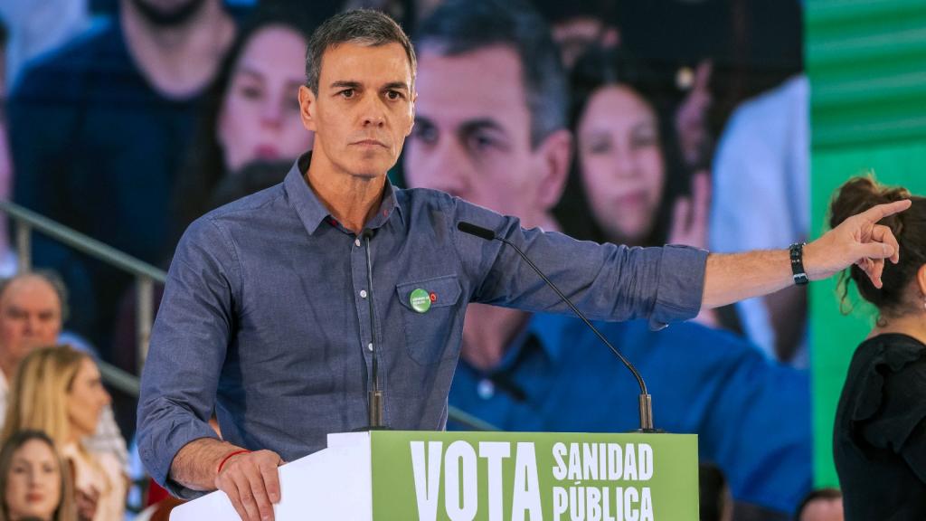 Pedro Sánchez en Pulianas (Granada).