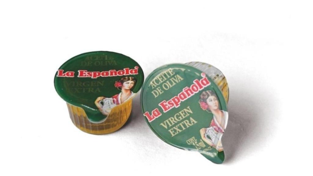 Una monodosis de aceite de oliva