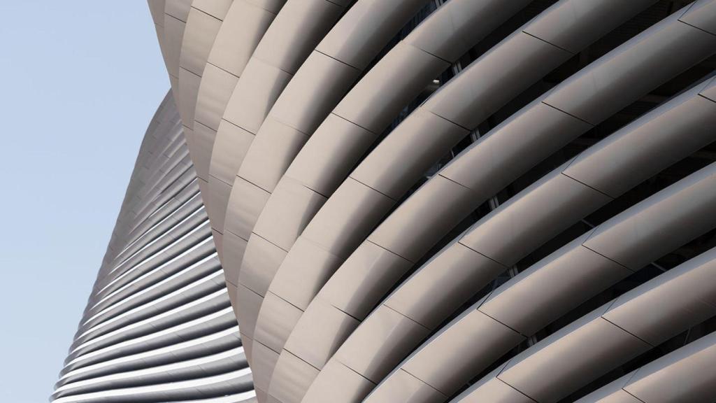 Detalle de la fachada del Santiago Bernabéu