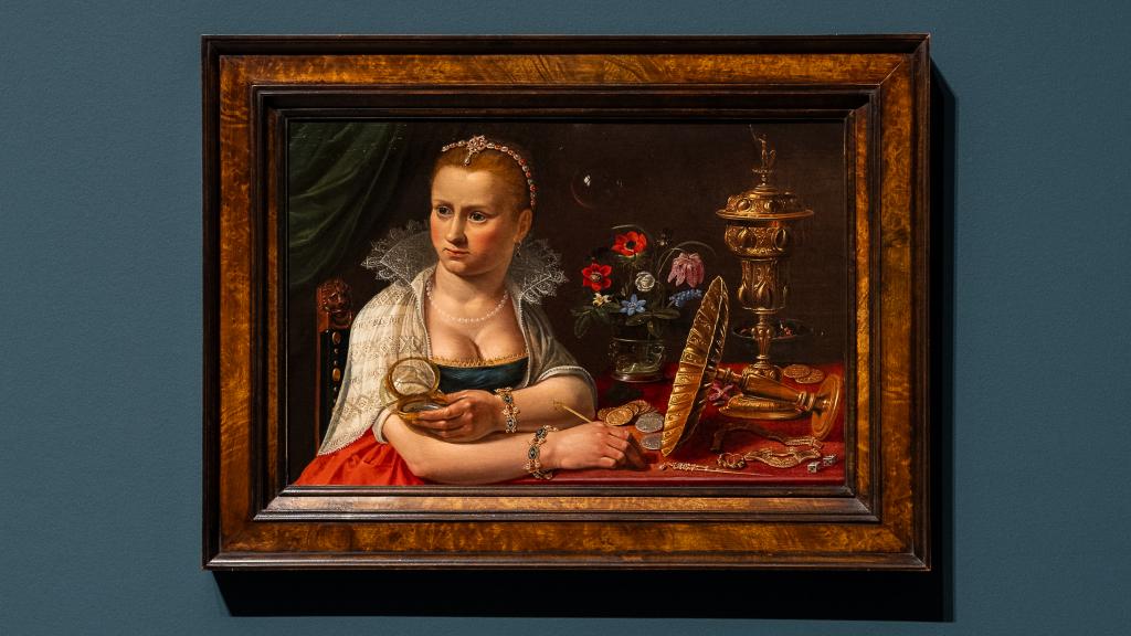 Clara Peeters: 'Mujer sentada a la mesa con objetos preciosos', h. 1607-10, en 'Inolvidables', Museo de Bellas Artes de Gante. Foto: Martin Corlazzoli