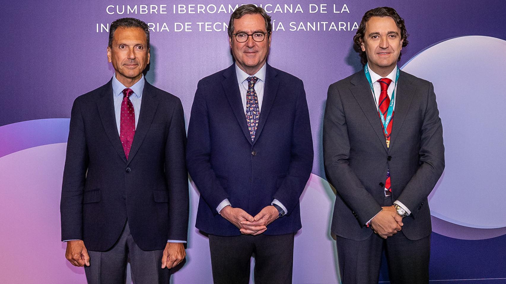 Jorge Huertas, Antonio Garamendi y Pablo Crespo. 