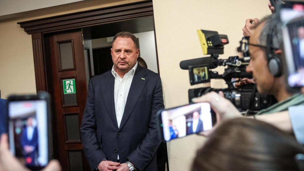 Andrí Yermak durante una audiencia en Kiev.