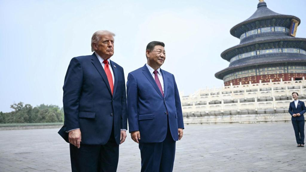 Donald Trump y Xi Jinping en el Templo del Cielo de Pekín.