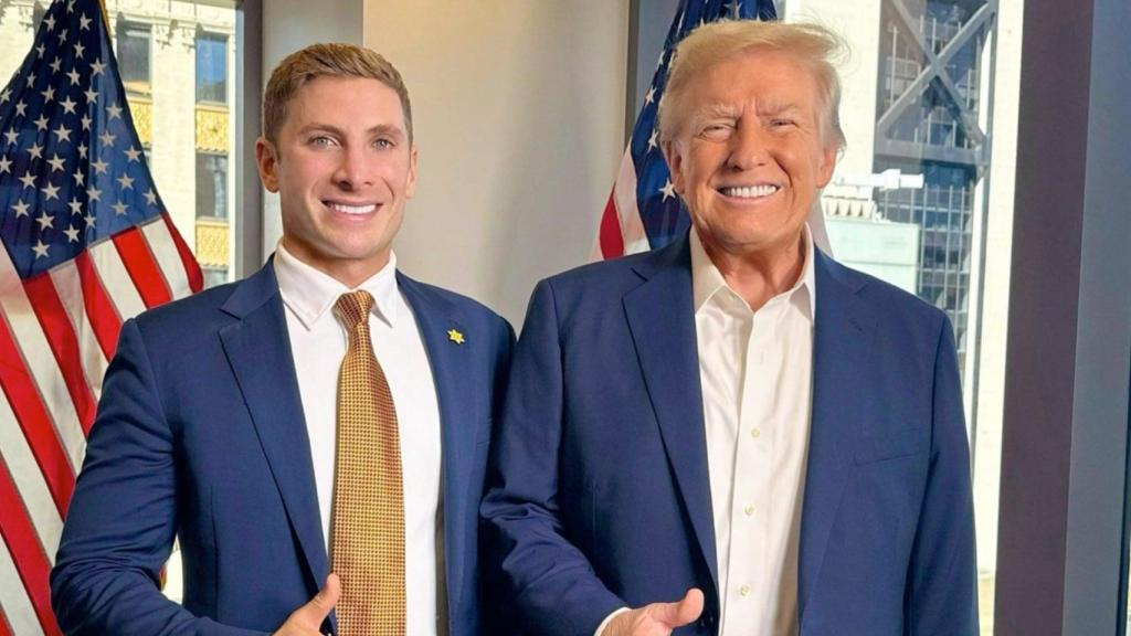 Jacob Helberg y Donlad Trump