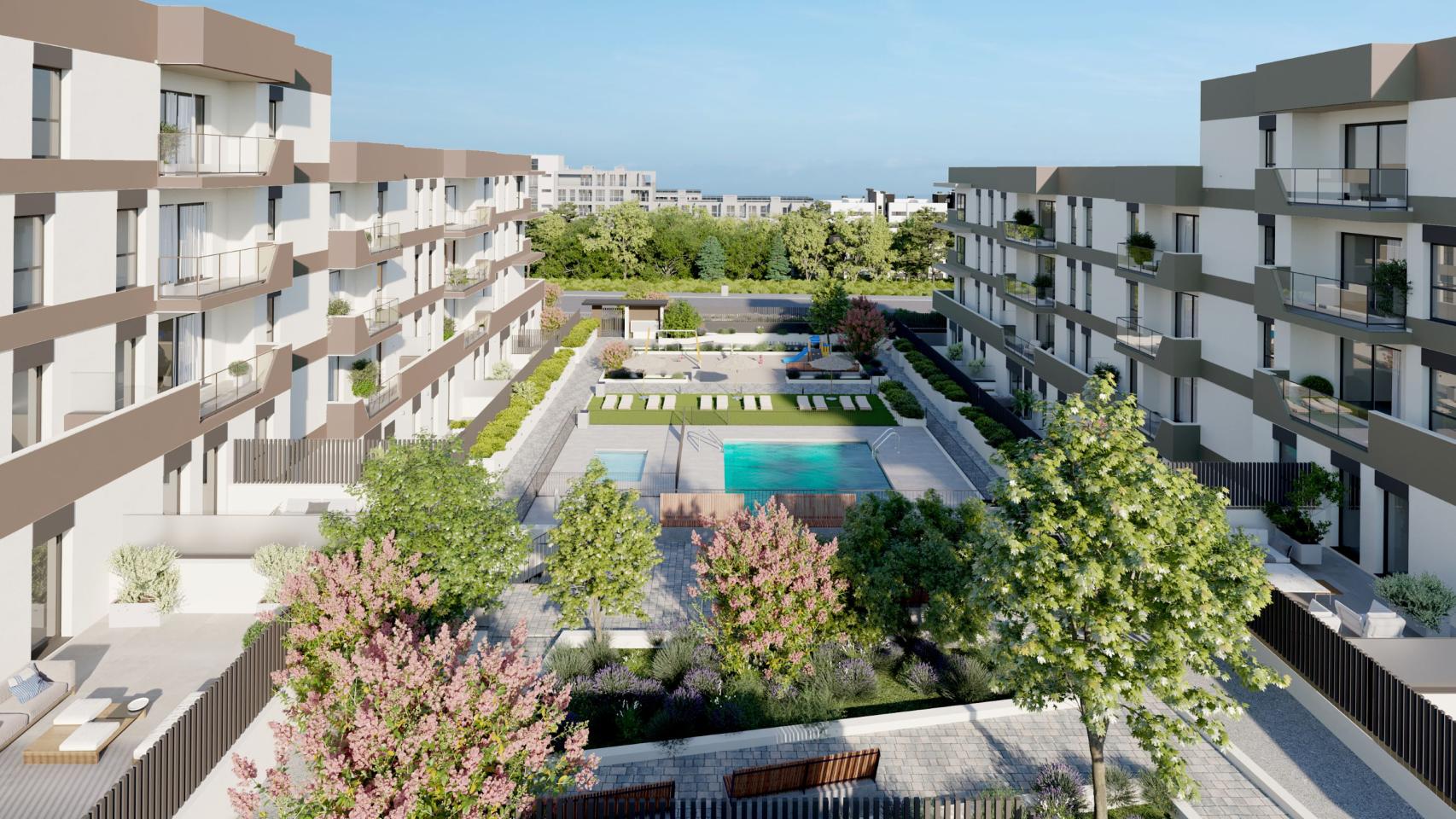 Diseño de la promoción Zeta Place de AEDAS Homes.