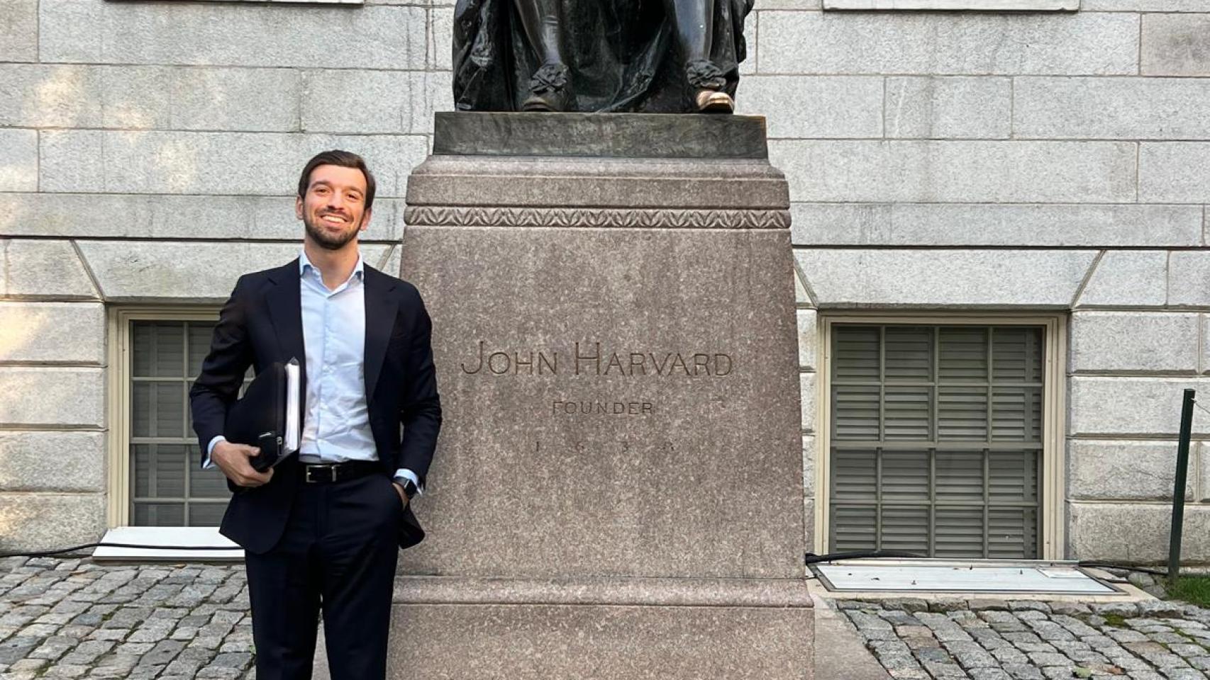 Ignacio Buil en su visita a la Universidad de Harvard en 2023
