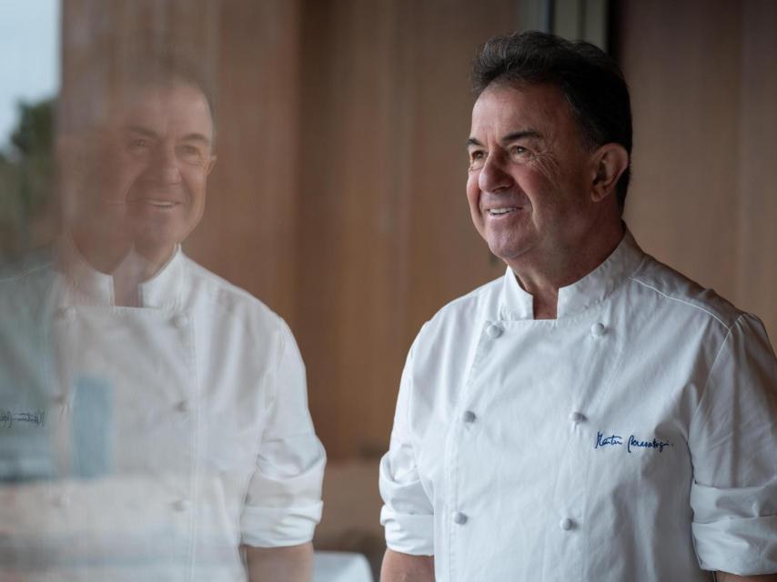Martín Berasategui, en el restaurante Akelarre.