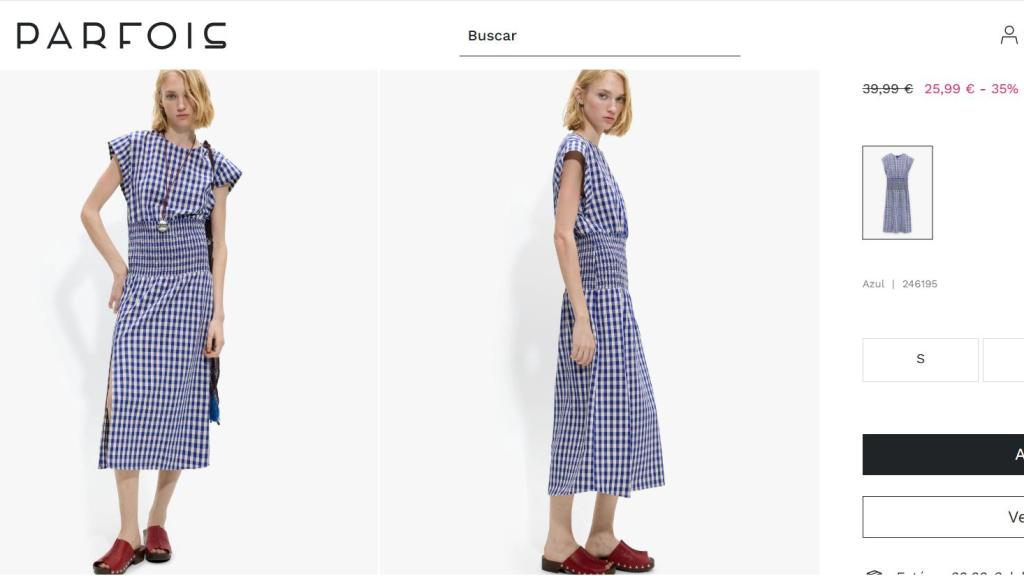 Vestido cuadros vichy. Ref. 246195