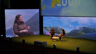 Entrevista a Adriana Domínguez en Flor, en Pontevedra