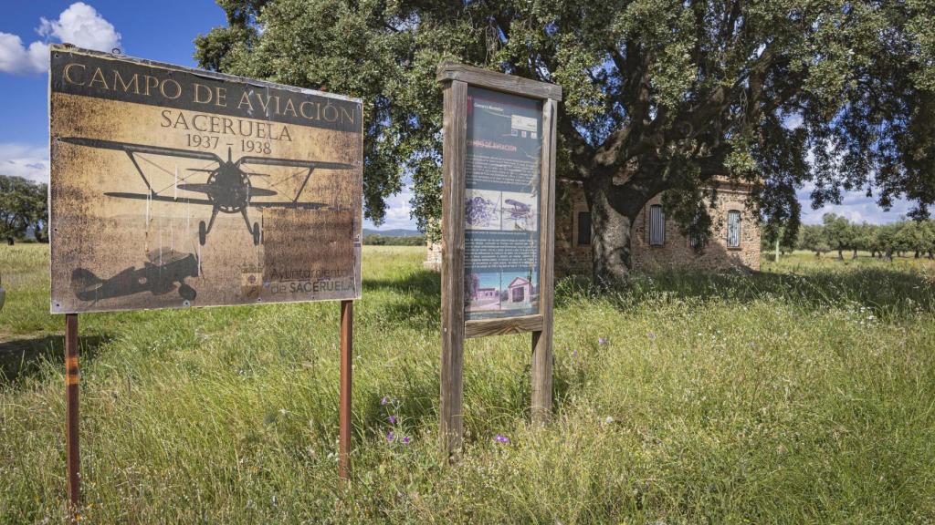 Campo de Aviación ubicado en Saceruela.