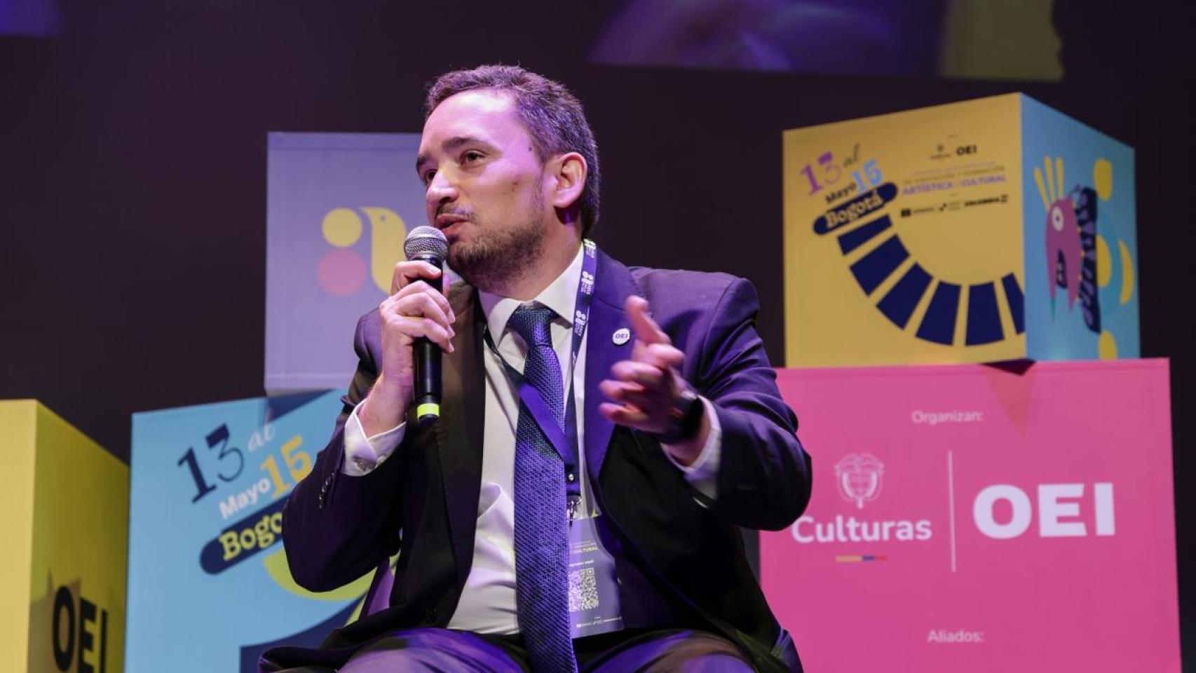 Raphael Callou, director de Cultura de la OEI, durante el congreso.