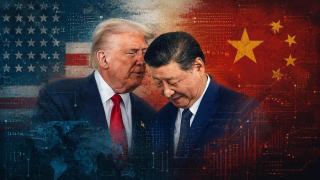 Ilustración con Donald Trump y Xi Jinping 