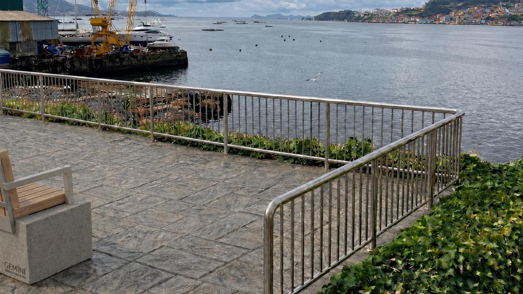 La Autoridad Portuaria de Vigo proyecta un nuevo mirador sobre la ría en O Cocho.