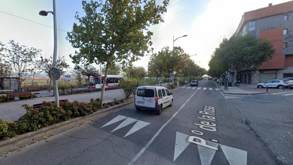 Imagen del paso de peatones del paseo de la Rosa donde se ha producido dos atropellos en apenas diez días.
