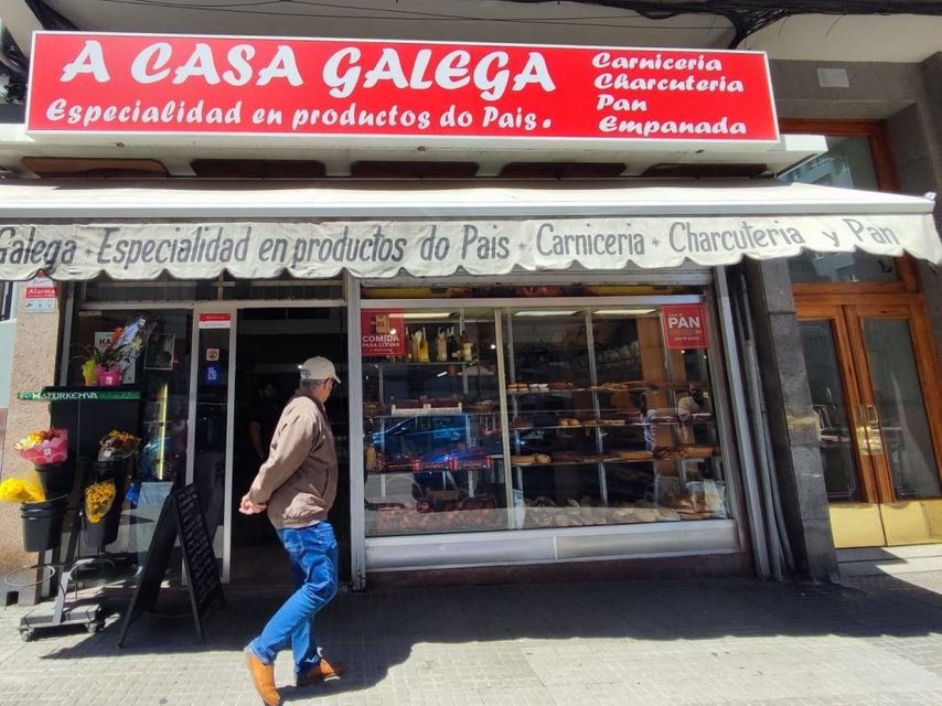 A Casa Galega, en la calle Benito Blanco Rajoy de A Coruña.