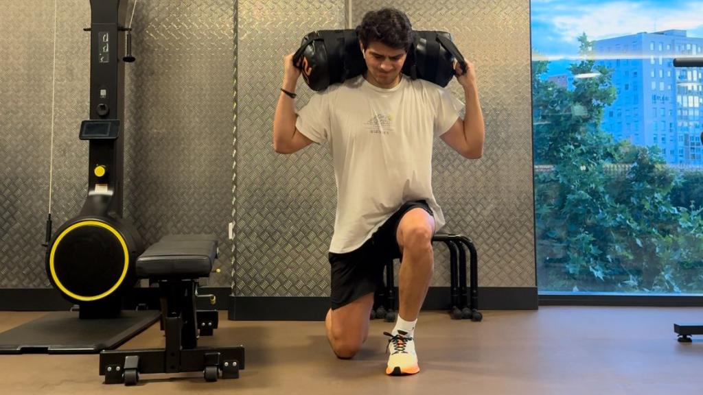 Federico Benavente entrenando