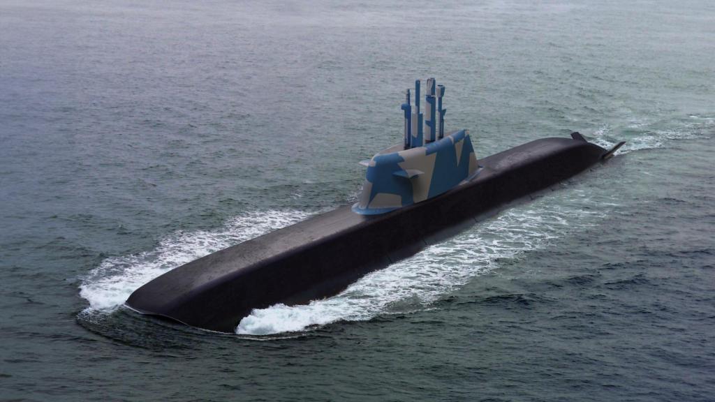 Ilustración de un submarino DKG