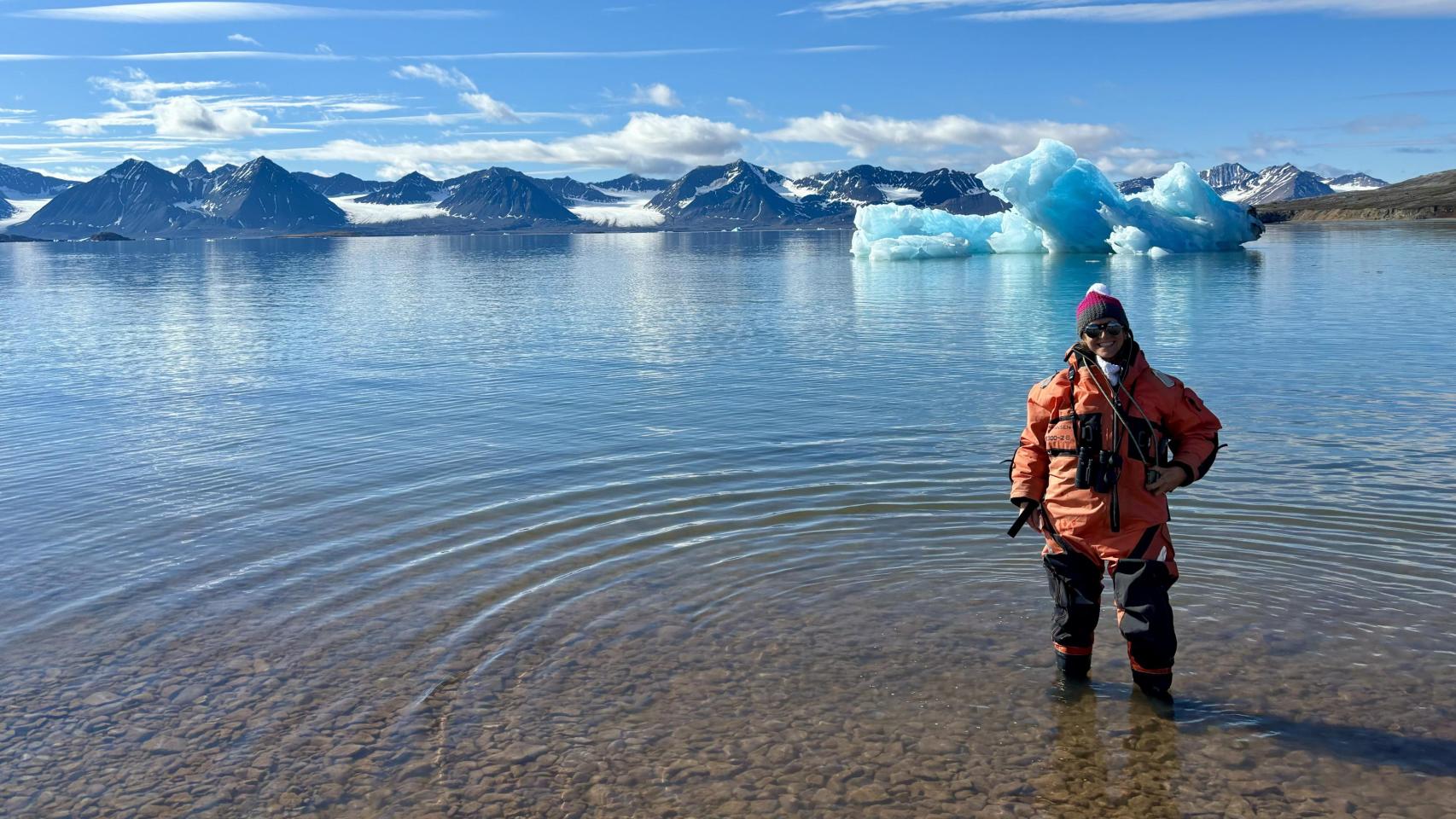 Anna en la isla de Gerdoya en julio de 2023.