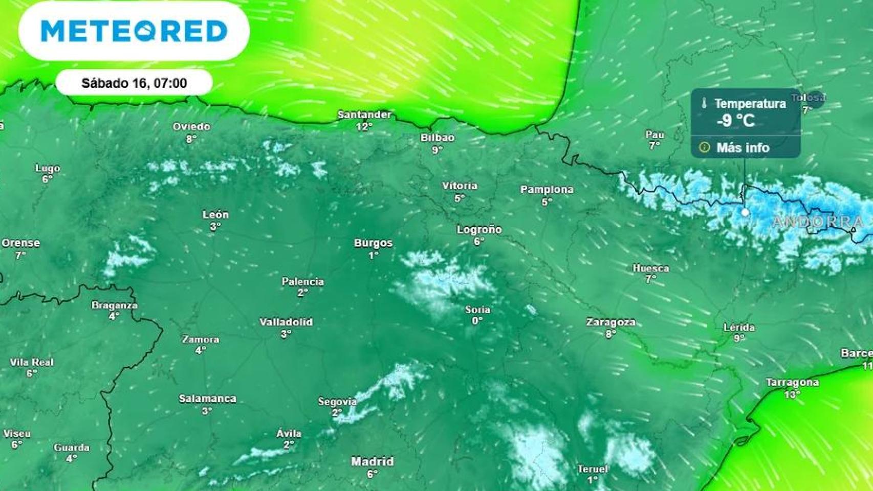 Previsión de temperaturas a partir del sábado en algunas capitales de provincia de Castilla y León.