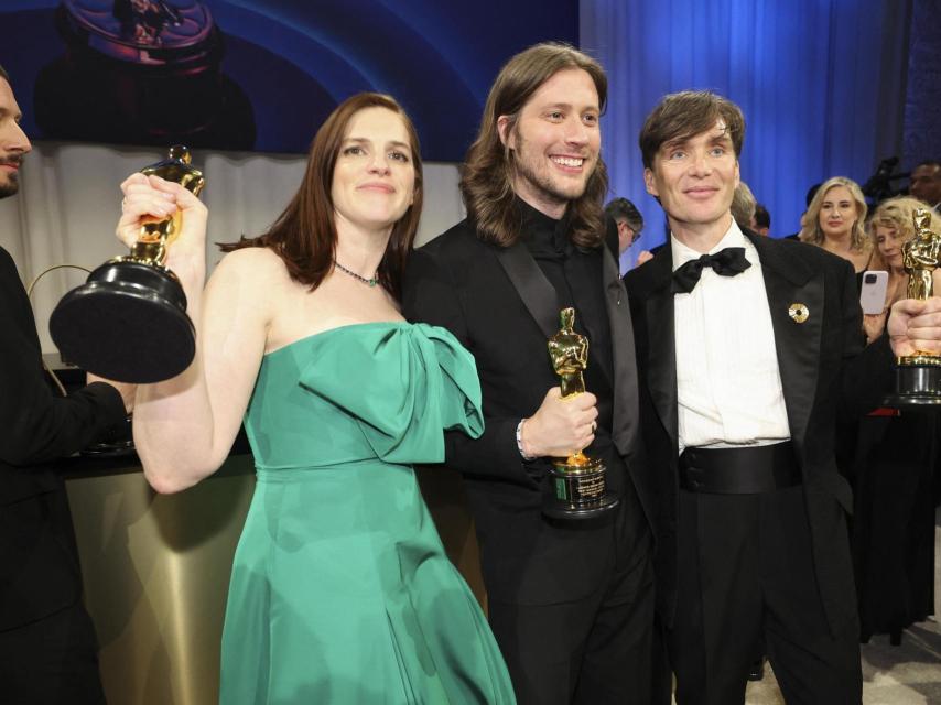 Ludwig Göransson, entre Jennifer Lame y Cillian Murphy.