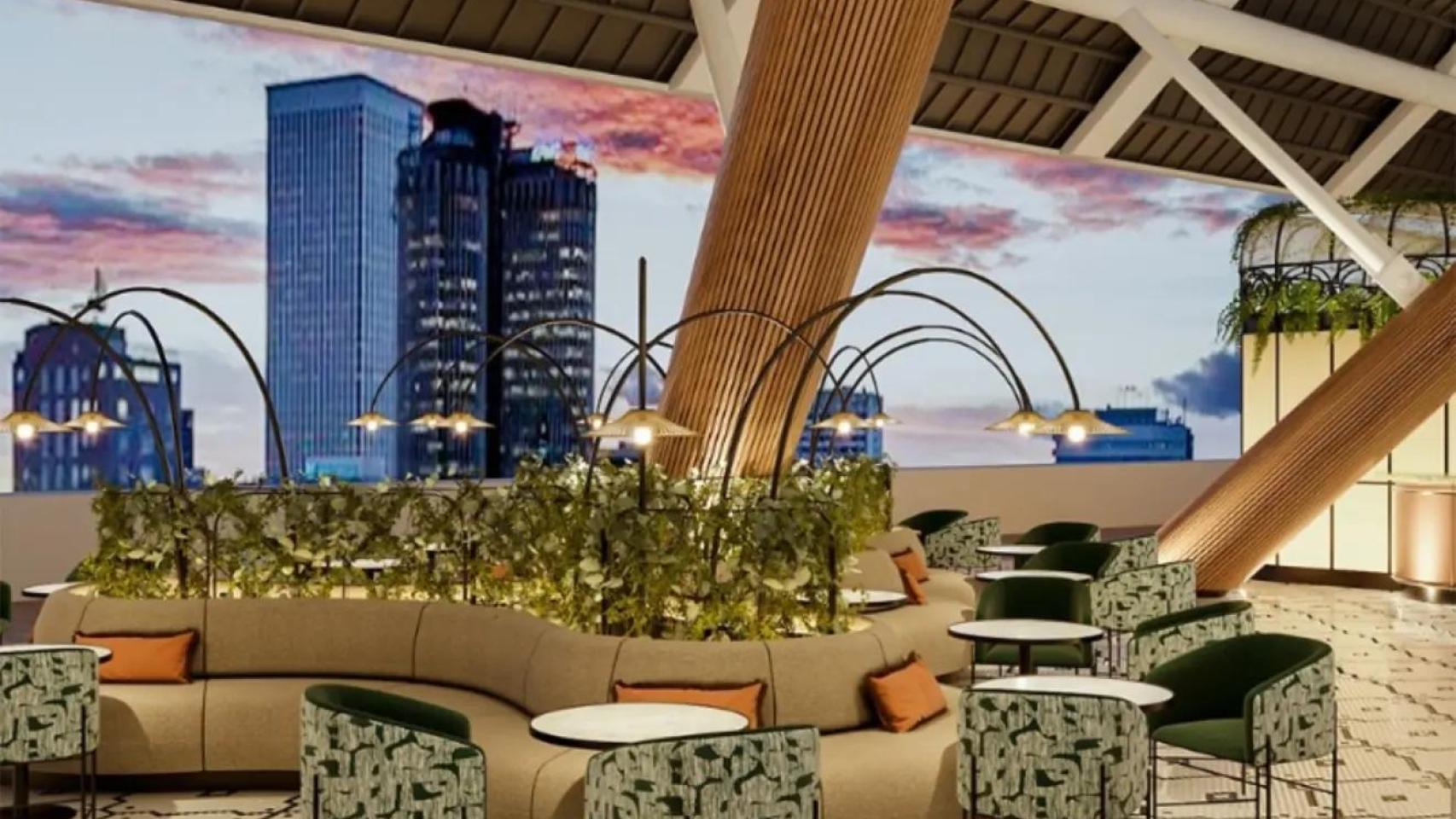 El Sky Bar del Bernabéu.