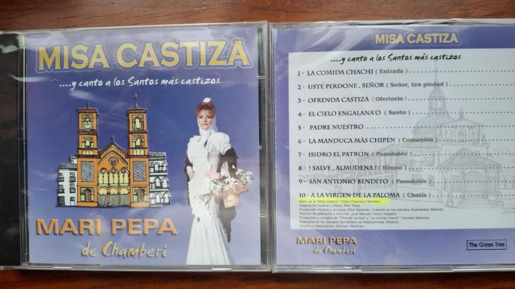 El disco de la Misa Castiza de Francisco Montero cantado por Mari Pepa de Chamberí.