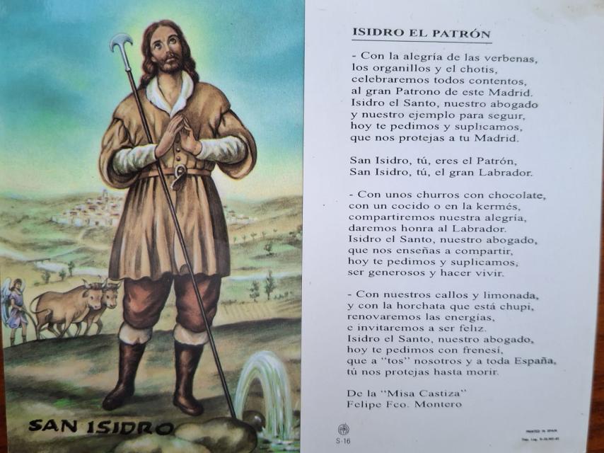 Letra de uno de los himnos de San Isidro.