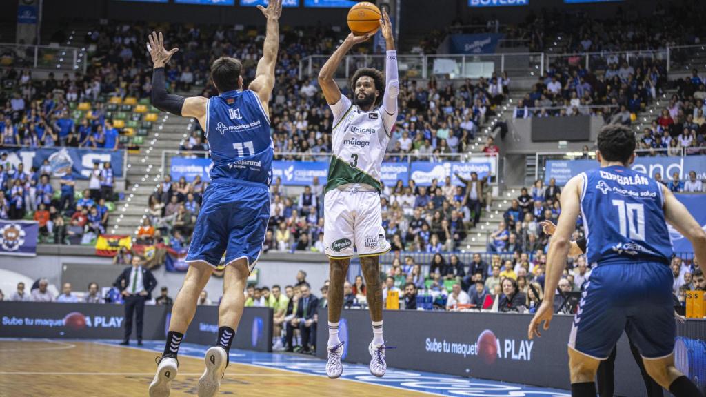 James Webb III durante el Recoletas San Pablo Burgos vs. Unicaja de la Liga Endesa.