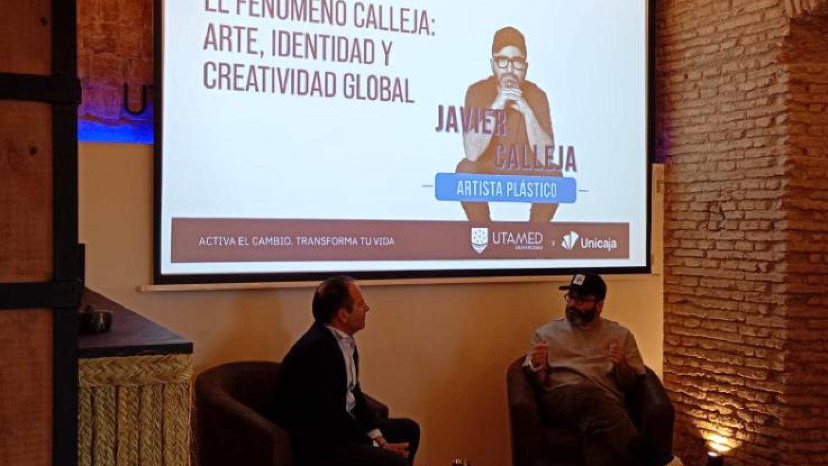 Javier Calleja, este jueves en el Ágora Social de UTAMED, en Málaga. 