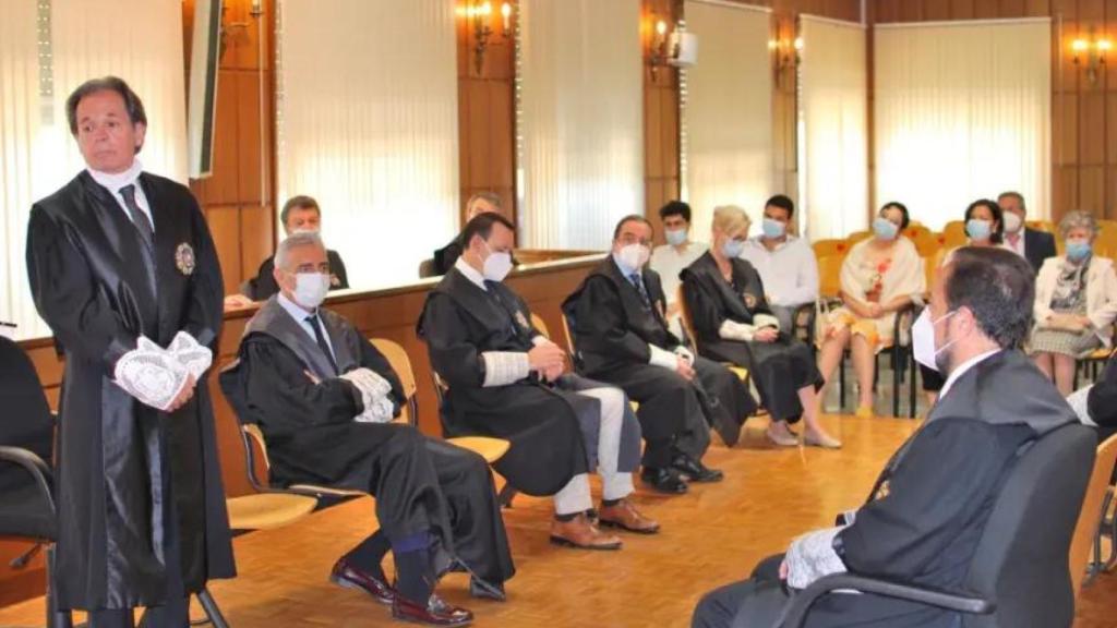 Toma de posesión del magistrado Augusto Morales, como Presidente de la Sección Segunda de la Audiencia Provincial de Murcia, en junio de 2020.