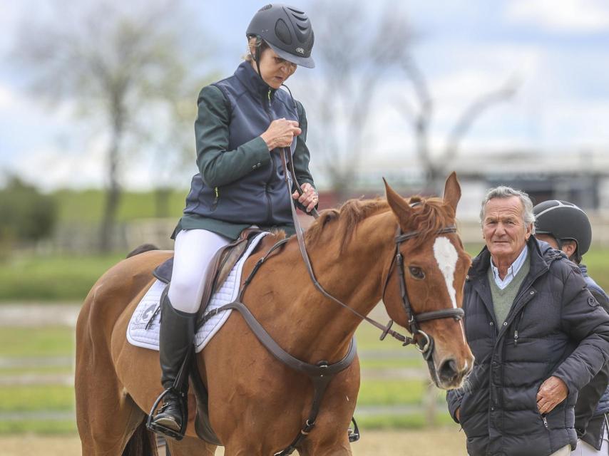 La infanta Elena y Luis Astolfi en la hípica.