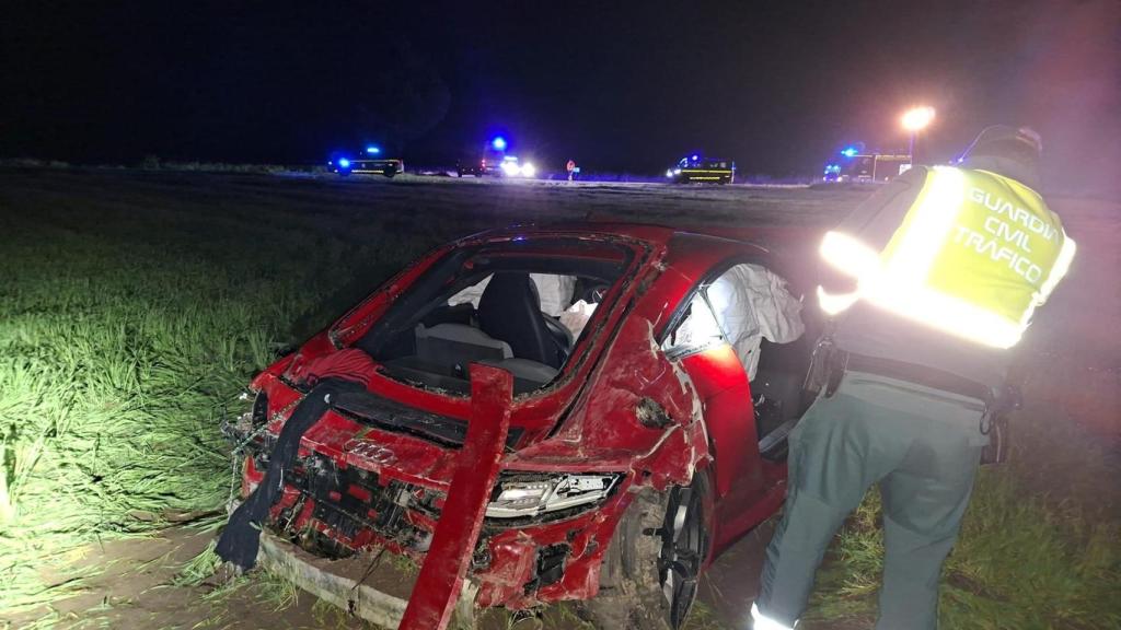 Imagen del vehículo accidentado.