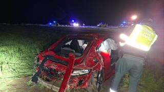 Imagen del vehículo accidentado.