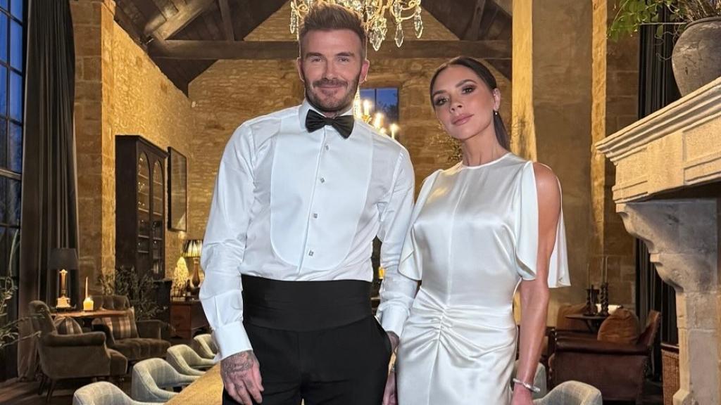 David Beckham junto a su esposa, Victoria, en una fotografía de sus redes sociales. 